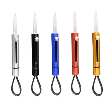 

Stainless Steel Mini Knife Sharpener Multi Function Mini Pocket Knife Outdoor Portable Demolition EDC Knife Paper Key Ring New