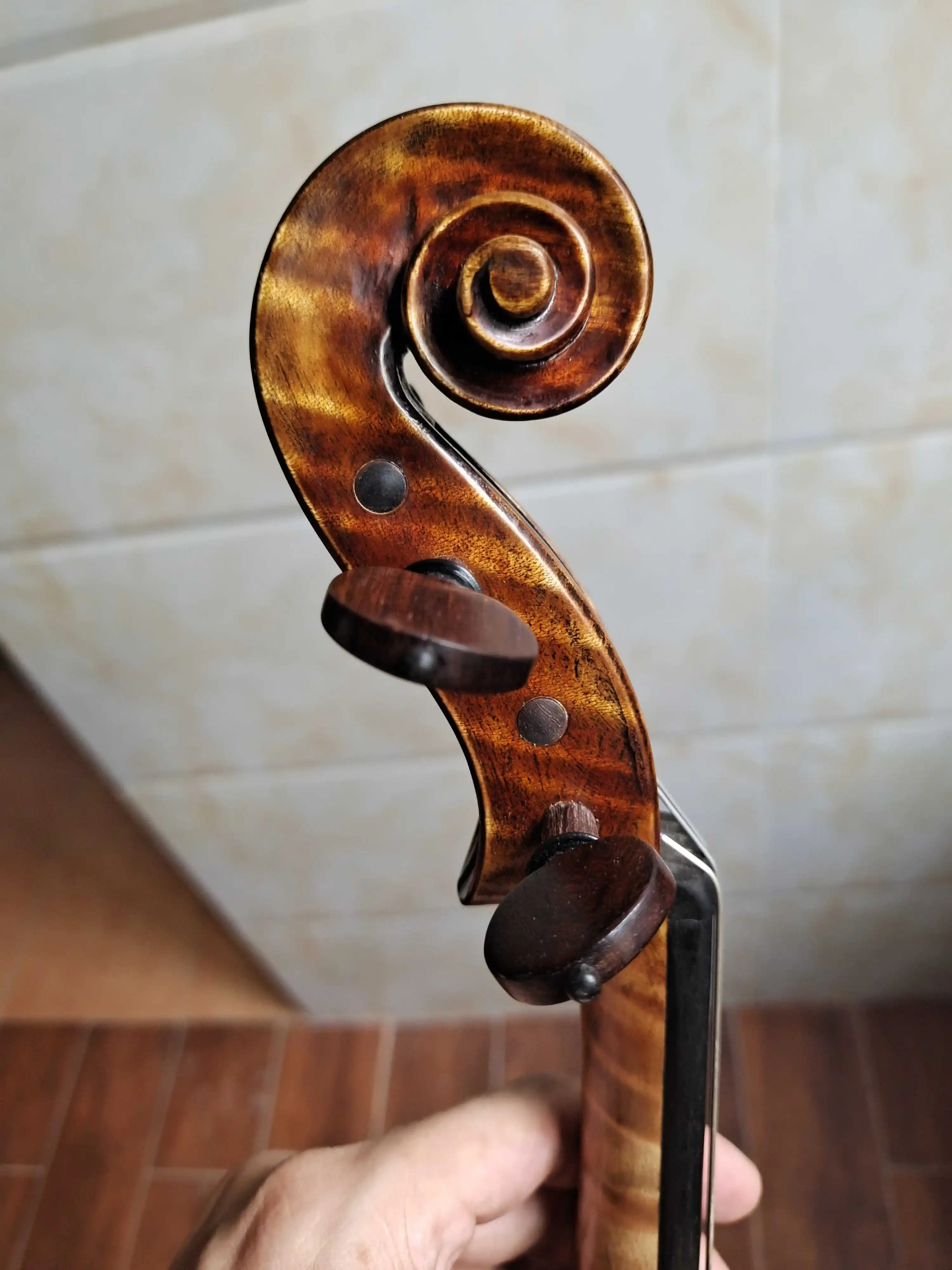 Acoustic Violin 4/4 3/4 Handmade Stradivarius Violin Professional Performance