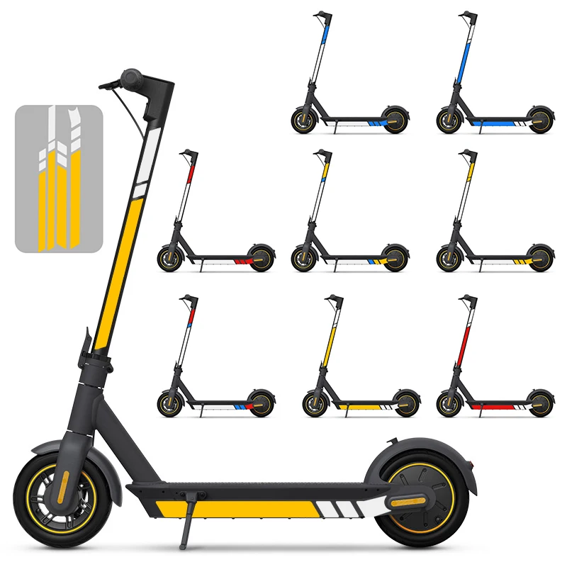 PVC Reflective Stickers Set Reflector For Xiaomi MaxG30 Ninebot Electric Scooter 1-8# Colors Night Safety Scooters Accessories