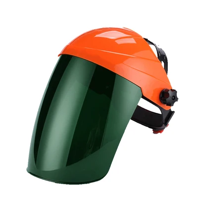Сварщик сварочный шлем маска для лица PC объектив головка сварочная крышка аргоновая дуга газовый щит Сварка зеленый экран Анти-УФ защитная маска - Цвет: orange