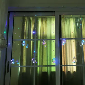 

4.5m Led Desire Ball Light String Background Wall Decorative Light Curtain Light 220V Warm White/Colorful Drop Shipping Sale