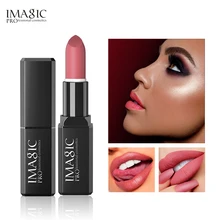 IMAGIC Kissproof Glossy Lipstick 16 Colors Waterproof Pigment Multiple Colour Easy To Carry Matte Batom