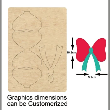 

Bow-knot wooden die metal cutting dies for scrapbooking suitable for common die-cutting machines 2020 New cutting die