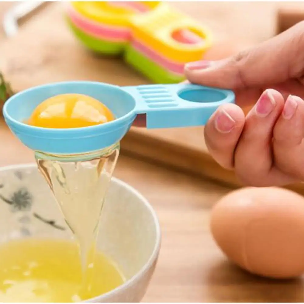 

Baking Tools for Cakes Pastry Gadget Egg Yolk White Separator Divider Holder Sieve Filter Kitchen Accessories