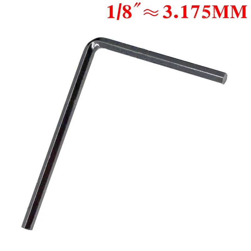 2 Pcs 1/8" Hexagon Allen Wrench Key for Bass Guitar Neck Truss Rod Adjustment Hex Wrench