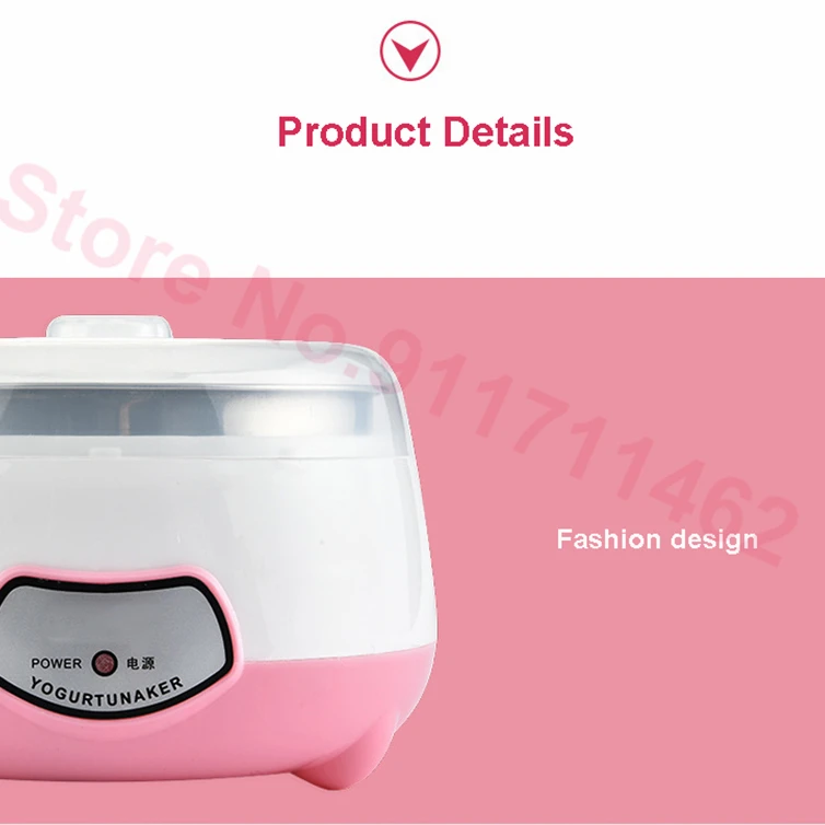 220V Multifunction Mini Electric Yogurt Maker Household DIY Yogurt Tools Natto Rice Wine Machine Stainless Steel Inner