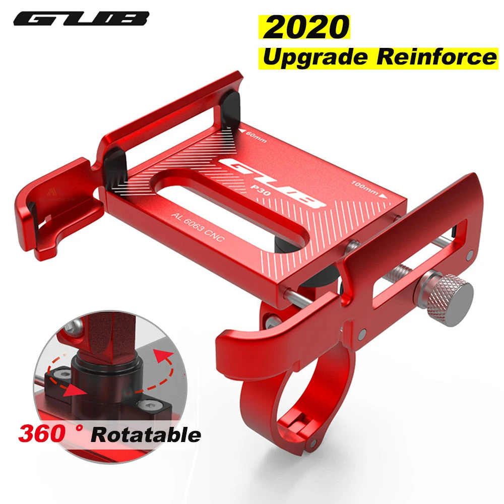

2020 NEW GUB Bicycle Phone Holder Aluminum Mobile Phone Stand Rotatable Angle MTB Road Bike Scooter Motorcycle Handlebar Clips
