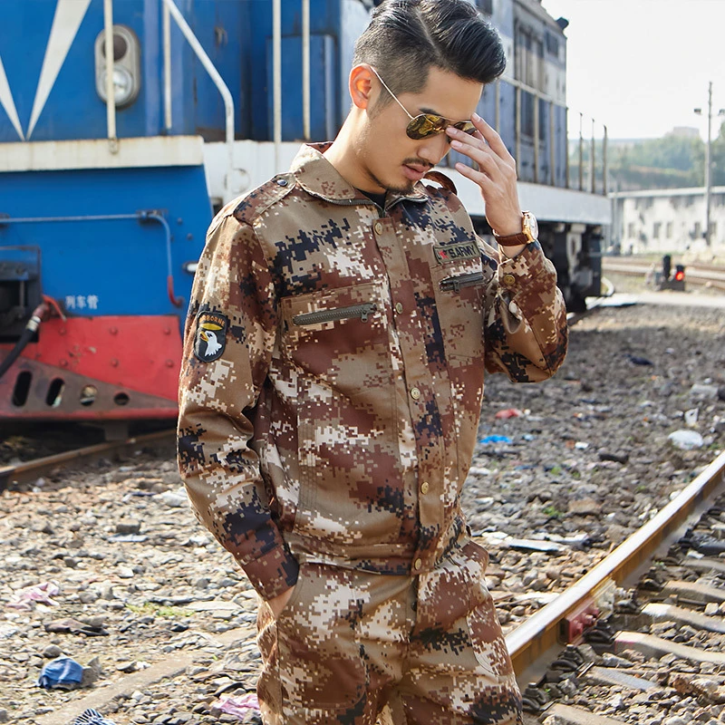 Тактическая одежда, военный армейский костюм ACU для мужчин и женщин, камуфляжный костюм, Темно-Синяя Униформа США, куртка, проверенная в бою одежда - Цвет: Army Color 5 Set