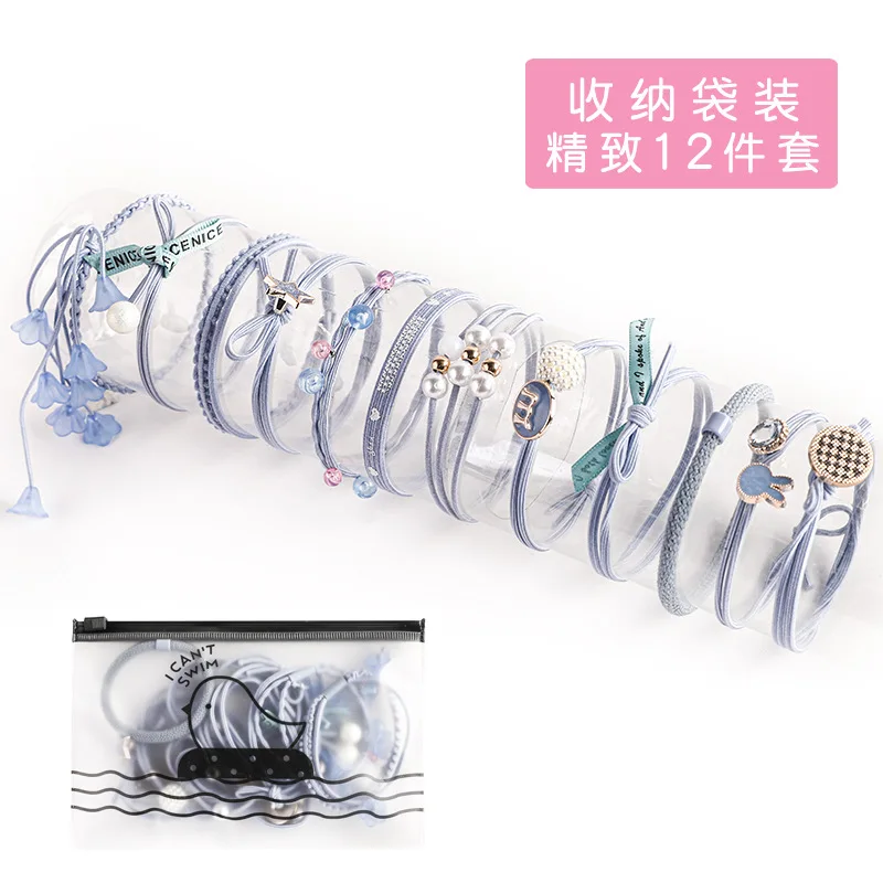 hair clips for thick hair Nylon Elastic Hair Bands for Women Basic Hairstyle Ponytail Holder Rubber Ropes Gums Girls Scrunchies Headwear Hair Accessories banana hair clips Hair Accessories