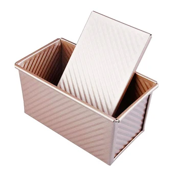 

Non-stick Loaf Mold Cake Bread Baking Toast Box Case with Lid Aluminum Alloy YE-Hot