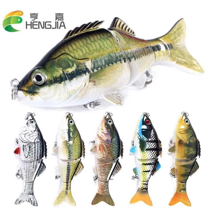  HENGJIA 1pcs Jointed Minnow Fishing Lures Wobblers 10CM/16G Lifelike 3 Sections Swim Bait Isca Arti