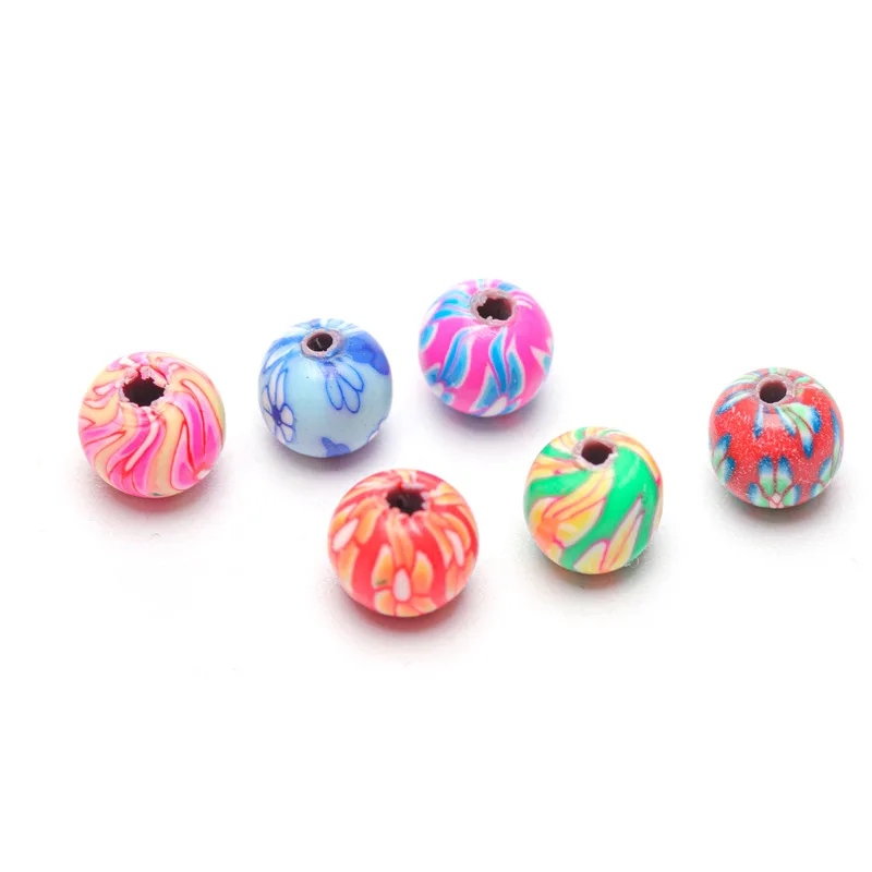 Рисунок 2 - разноцветные Круглые бусины из полимерной глины