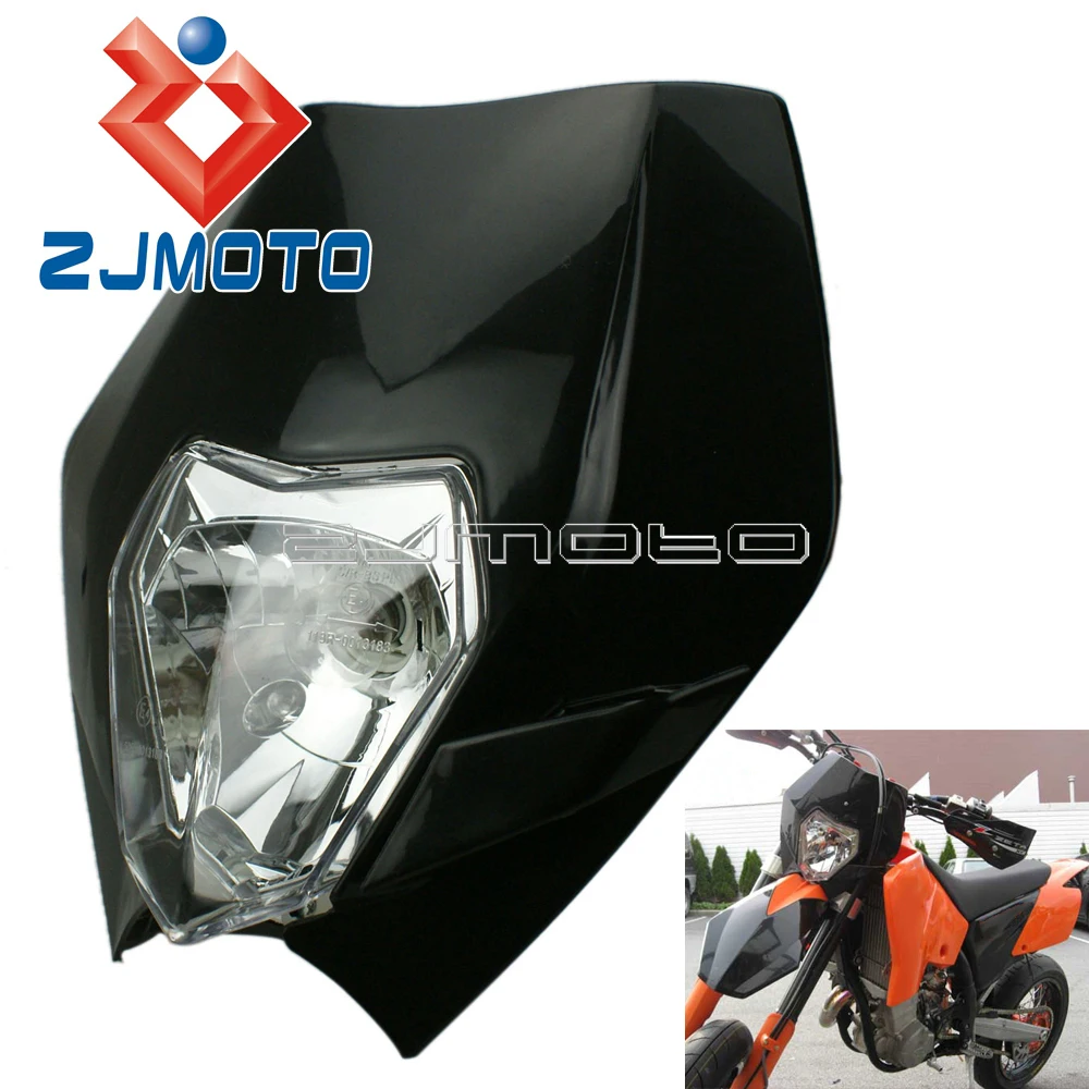 Универсальная пластиковая Налобная фара для мотоцикла Honda Suzuki Yamaha DR KLX KX XT YZ EXC XC