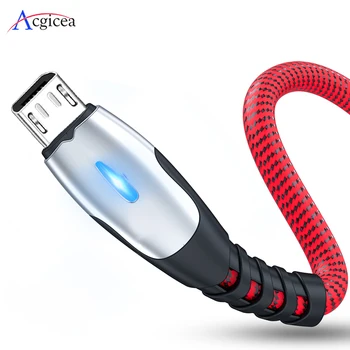 

3A LED Micro USB Cable Fast Charging USB Sync Data Mobile Phone Adapter Charger Cable For Samsung Xiaomi Sony HTC Android Cables