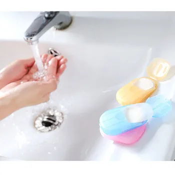 

1 Boxes Travel Mini Soap Toilet Outdoor Disposable Hygiene Soap Tablet Hand Portable 2020 Hot Sales Cleaning Supplies