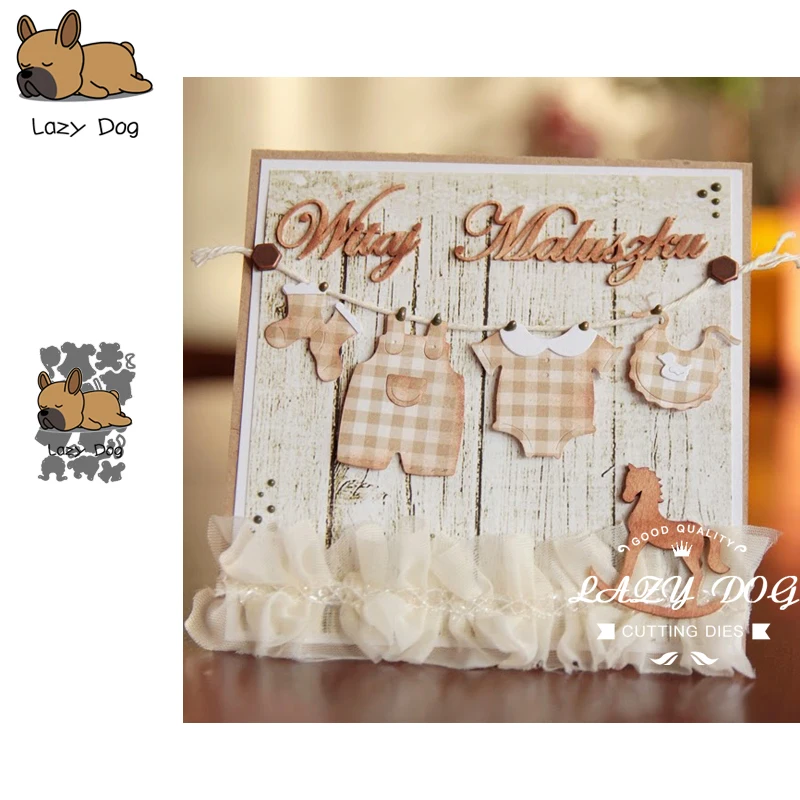 

Baby Clothes Metal Cutting Dies Scrapbooking Stencil DIY Decorative Craft Embossing Die Cuts Card Making New Dies For 2019
