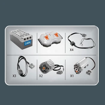 

Motor Power Set For 3168Pcs 1:10 Scale MOC RC Sports Car Vehicle Model Brain-Training Toy For Children Kids Educational Toy Gift