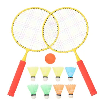 

1 Set Of Kids Badminton Rackets Kids Badminton Training Tool Parent-Child Interactive Rackets Outdoor Training Sports