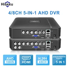 AHD 1080N 4CH 8CH CCTV небольшой видеорегистратор 5в1 для CCTV комплект VGA HDMI система безопасности мини NVR для 1080P IP камера цифровой видеорегистратор Onvif PTZ H.264