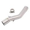 Slip On Motorcycle Exhaust Middle Link Pipe Mid Connect Tube Stainless Steel Exhaust System For Voge LX500R All Years