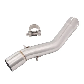 Slip On Motorcycle Exhaust Middle Link Pipe Mid Connect Tube Stainless Steel Exhaust System For Voge LX500R All Years
