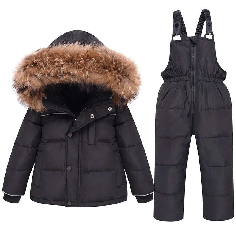 Mono grueso de invierno para niño, traje de esquí para niño y niña