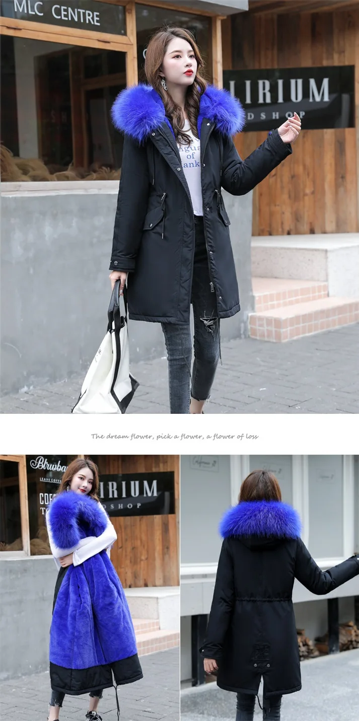 Winter Jacket Coat Women Large Fur Collar Hooded Down Cotton Jackets Plus Size Female Windproof Warm Parkas Outerwear 6XL FF1114