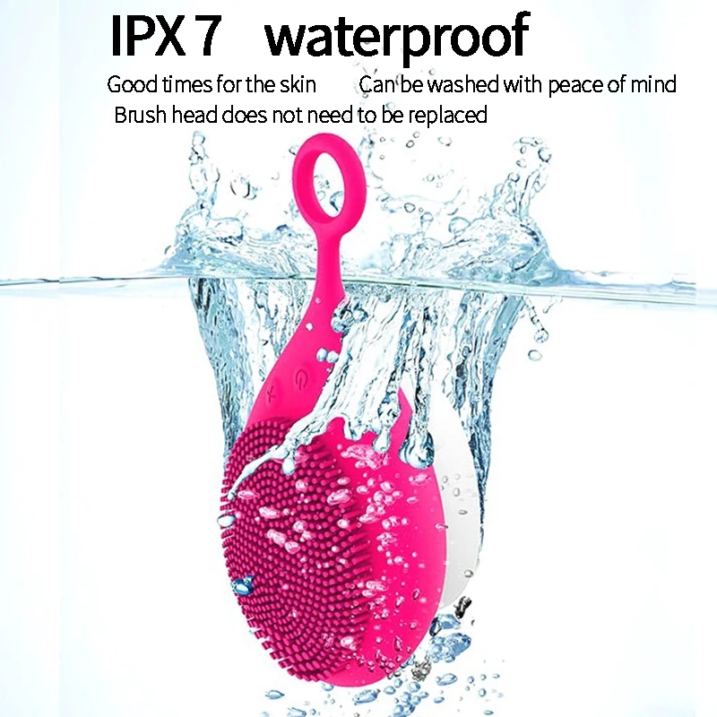 2 в 1 Электрический Очиститель силиконовой кожи очищающее средство Чистящая щетка Массажер