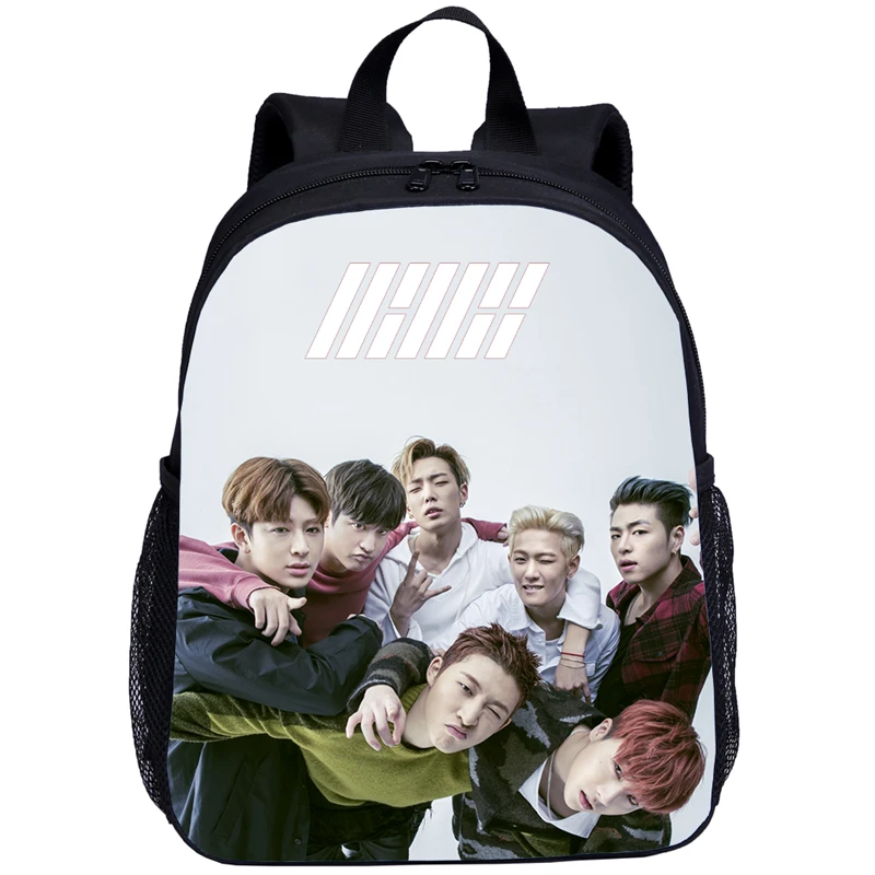 Модные детские рюкзаки Kpop IKON, мини школьный рюкзак для девочек с принтом Idol, школьный рюкзак для младенцев, школьные сумки для мальчиков, туристический подарок