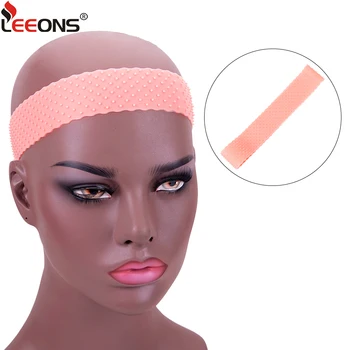 

Leeons Adjustable Silicone Wig Band Elastic Wig Headband Light Brown White Pink Gray Wig Grip Headband Silicone High Elasticity