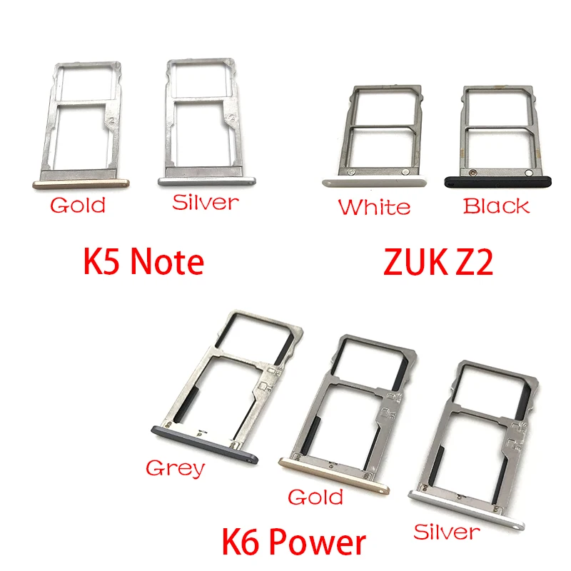New Single Card SIM Card Tray Slot Holder For Lenovo ZUK Z2 / K5 Note / K6 Power Replacement Part