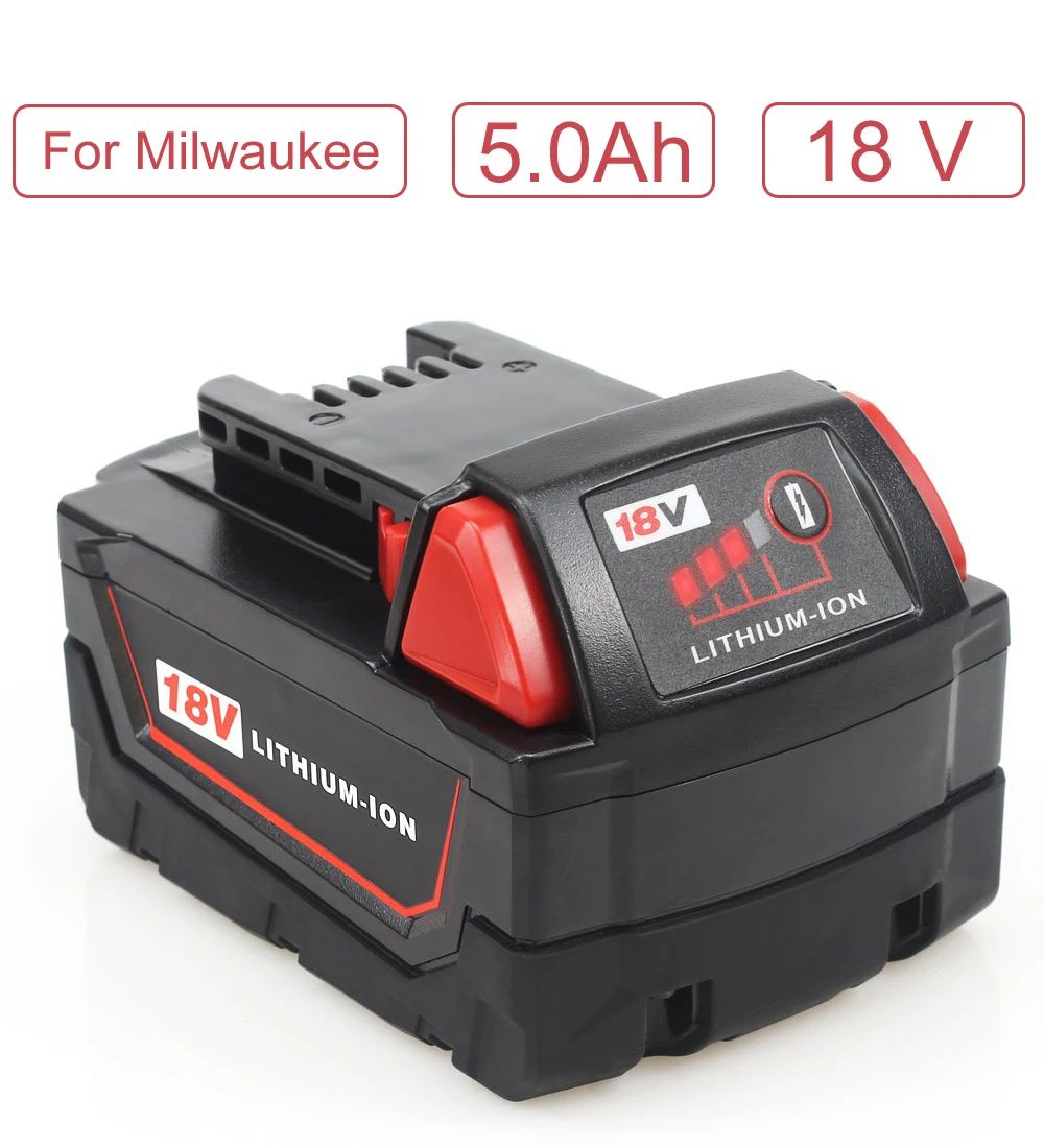 Waitley M18 18V 5.0Ah сменная литий-ионная батарея для Milwaukee M18 M18B 18v батарея совместима с M18B 48-11-1820