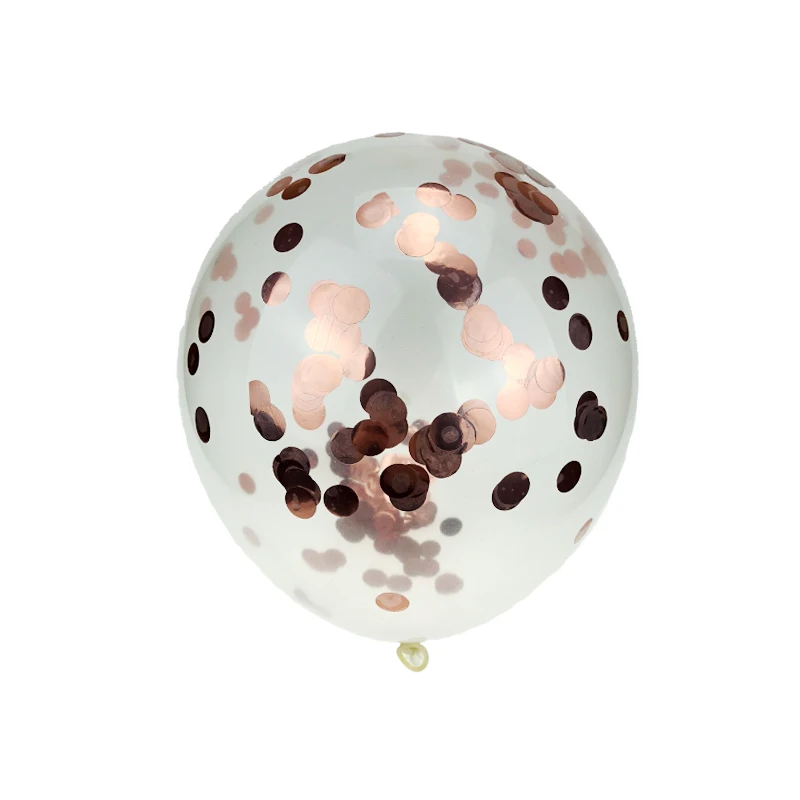 10 шт. 12 дюймов прозрачный воздушный шар флэш воздушный шар "Конфетти" латексный шар счастливый день рождения, детский душ вечерние свадебные украшения - Цвет: Round-5