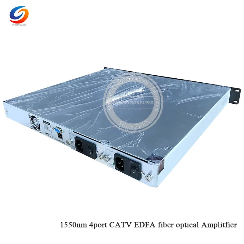 Высокое качество 1U 1550nm CATV WDM EDFA 4 порта 16/18/22/23dbm 1550nm волоконно-оптический Amplitfier CATV EDFA SC/APC cnonector