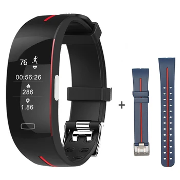 

KAIHAI BLUE activity blood pressure smart bracelet heart rate monitor PPG ECG band watch fitness tracker wristband ride bike