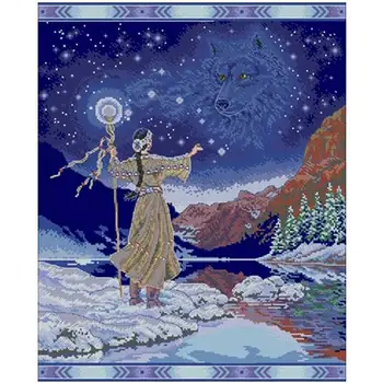

Summon gods patterns Counted Cross Stitch 11CT 14CT DIY Chinese Cross Stitch Kits Embroidery Needlework Sets home decor