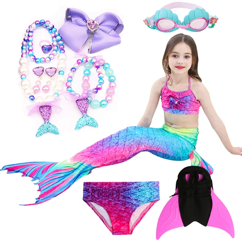 Traje de baño de sirena de niña Clearance