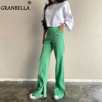 

Loose Straight Casual Streetwear Women Solid Color Modern Woman Pants Fashionable Personality Young Girl Long Trousers Women