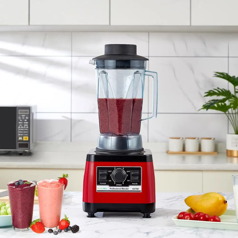 BioloMix【7 Years Warranty】BPA Free Heavy Duty Commercial Grade Blender Professional Mixer Juicer Ice Smoothies Peak 2200W 6