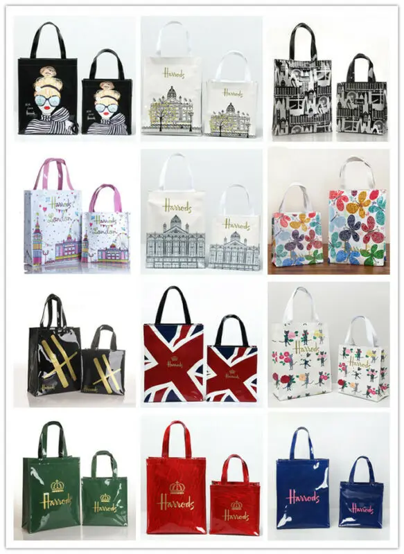 Bolso de compras impermeable con asa superior, bolsa de hombro de almacenamiento de PVC
