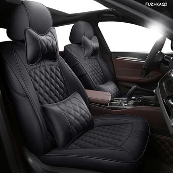 

FUZHKAQI Custom Leather car seat cover For LINCOLN Navigator MKZ MKC MKX MKT CONTINENTAI Automobiles Seat Covers
