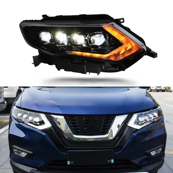 Günstige LED Kopf Licht Für Nissan X-Trail 2017 2018 Scheinwerfer Rogue X Trail Xtrail LED Scheinwerfer Tagfahrlicht Licht Blinker