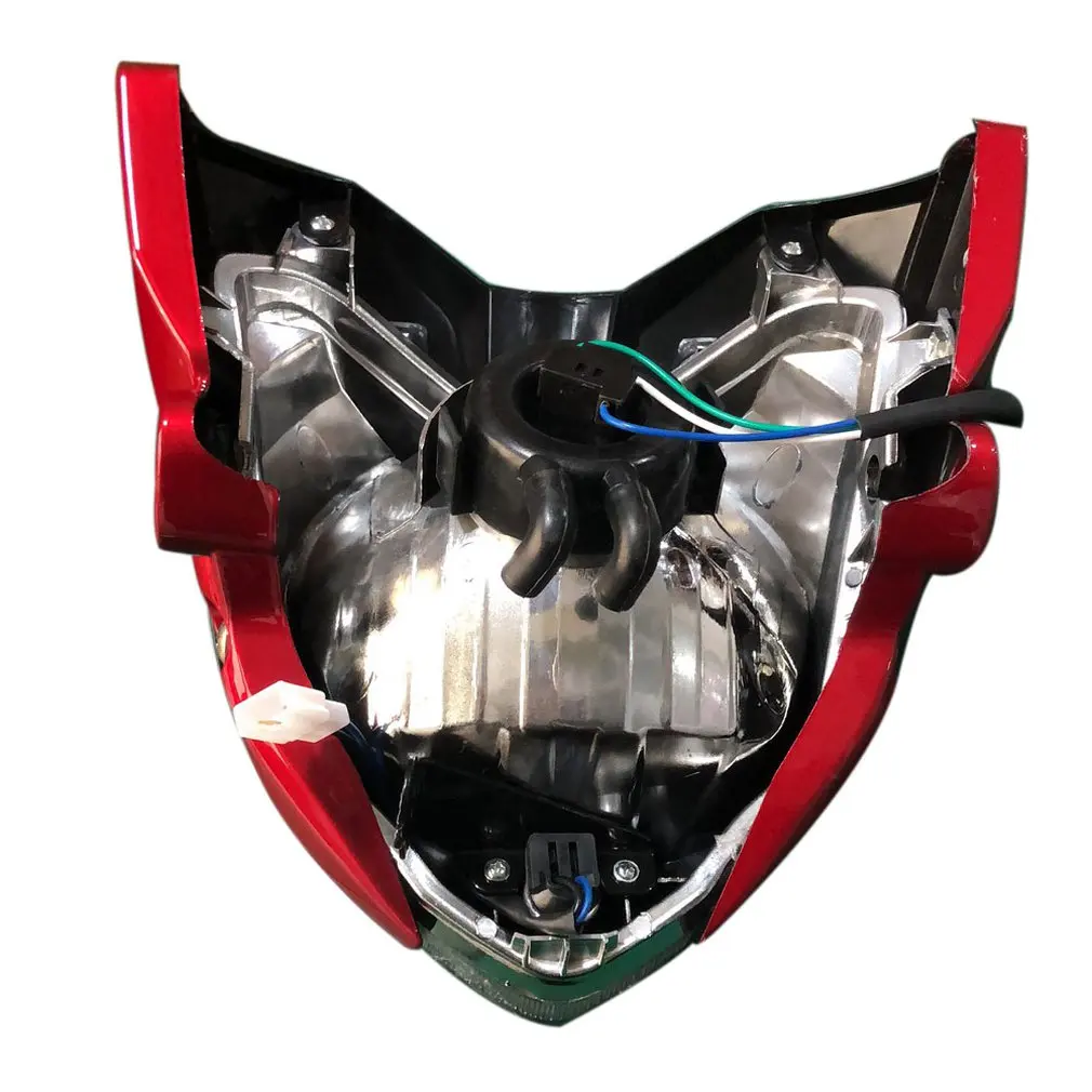 

Durable Use Motorcycle Off-Road Motocross Refit Headlight Lampshade Vintage Shroud Grimace Headlight Headlamp Cover