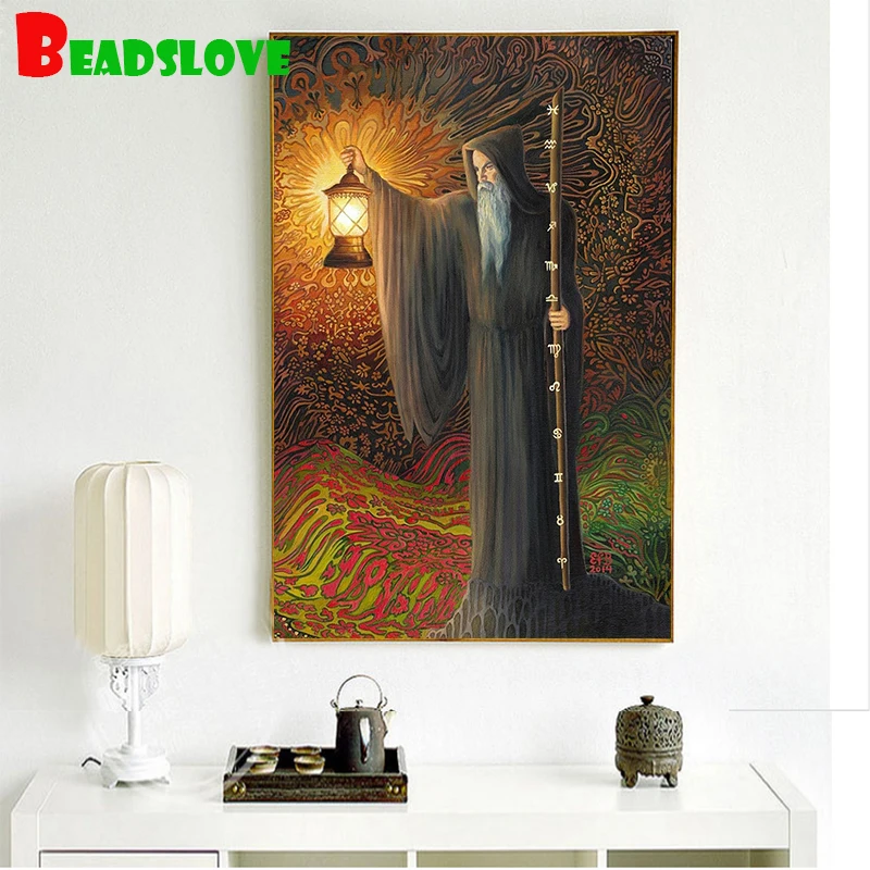 Hermit Tarot полная квадратная круглая Алмазная вышивка мозаика 5d diy алмазная живопись