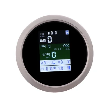 

New GPS Speedometer Tachometer Fuel Level Water Temp Oil Pressure 10Bar 6 in 1 Multi-functional Digital Gauge With Alarm 85mm