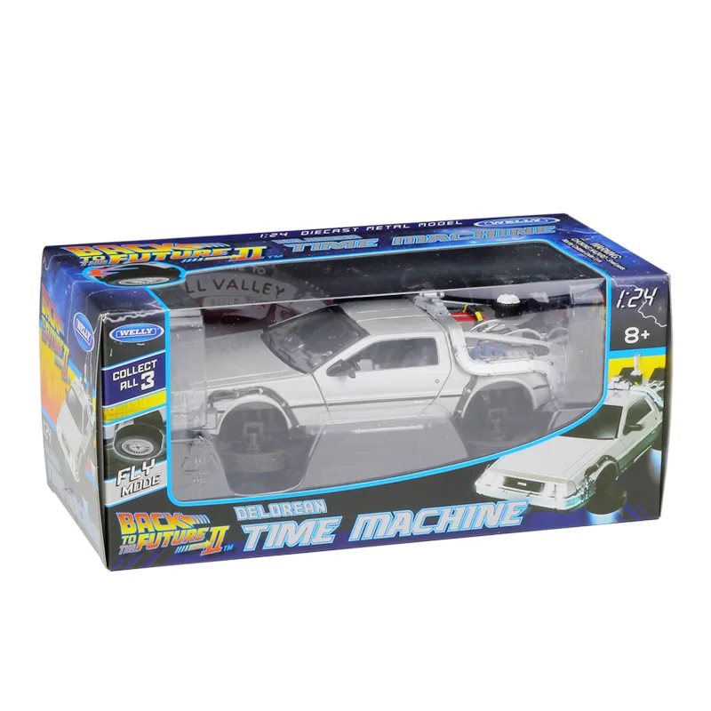 1/24 весы Back to the Future II Fly версия модели автомобиля машина времени сплава литья под