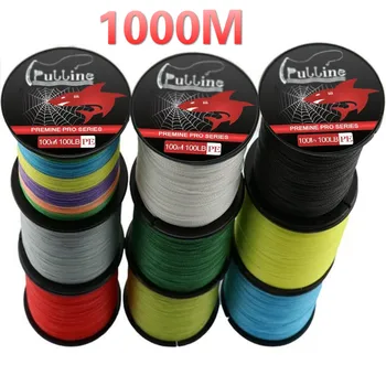 BEST PRICE ❤️ PULLINE Brand Fishing Line 1000M PE Multifilament Braided Fish Line 4 Strands 10lb-100lb Carp Fishing Rope Cord Pesca - discount item 17% OFF Sports & Entertainment