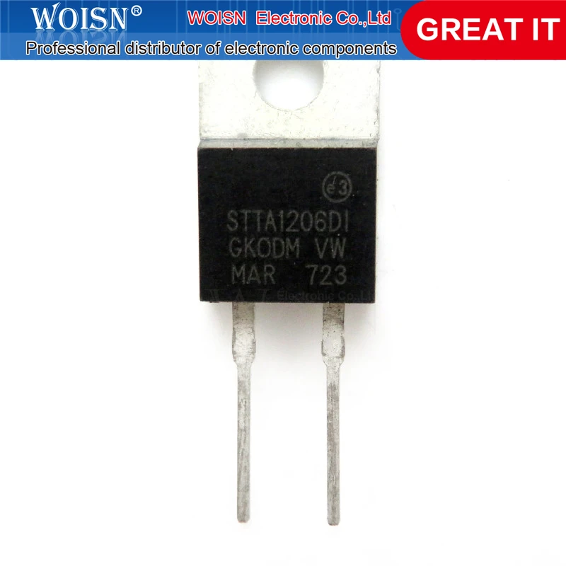 5 шт./лот STTA1206DI STTA1206D STTA-1206DI 1206DI TO-220-2 в наличии | Электронные компоненты и