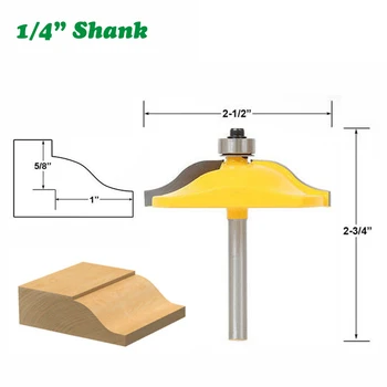 

1PC 1/4" 6.35MM Shank Milling Cutter Wood Carving Raised Panel Router Bit Ogee & Bead Cove Door Milling Cutter for Wood Cutting