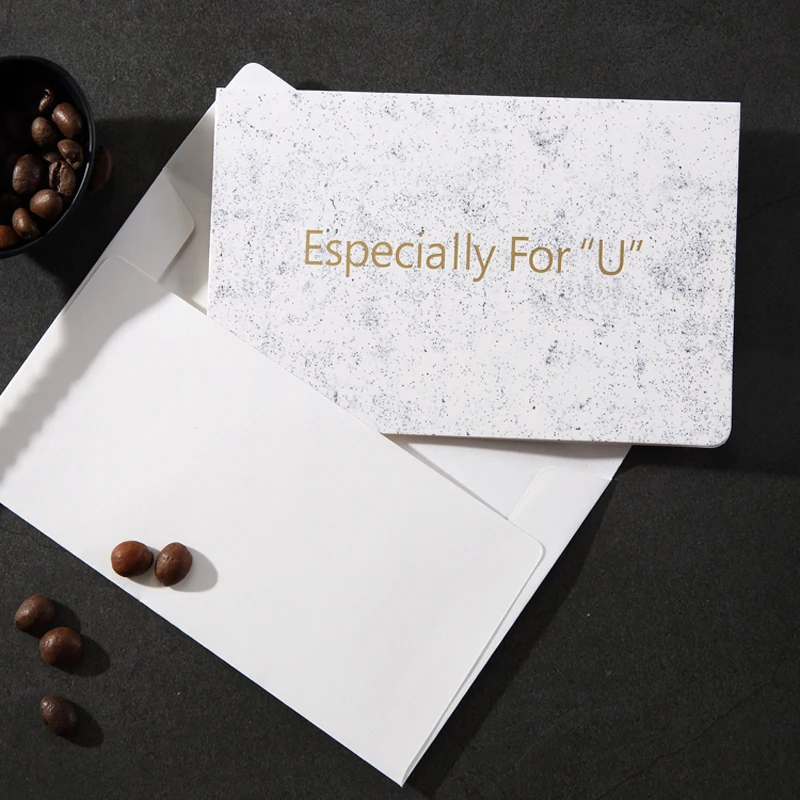  1pcs Birthday Marble Grain Invitations Postcards Festival Greeting Card For Wedding Party - 4.00045E+12